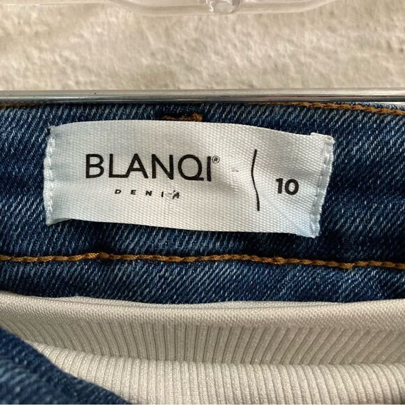 BLANQI medium wash full belly coverage flare denim jeans 10 - Picture 8 of 10